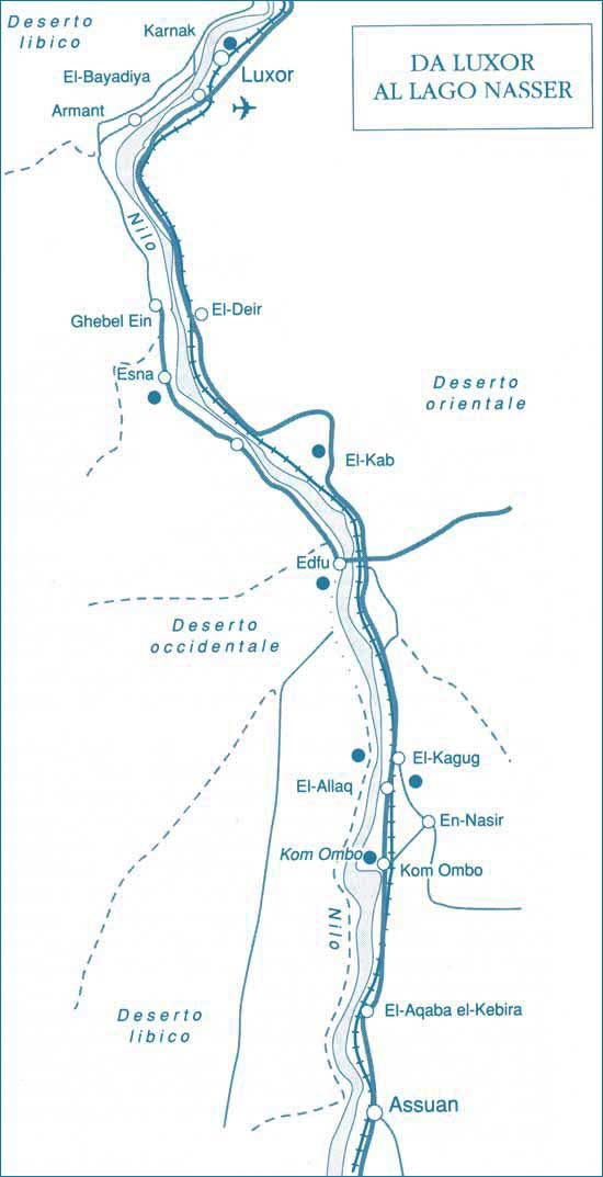 Cartina dell'itinerario